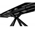 Стол ALTO 160 KL-135 Темно-серый мрамор матовый, итальянская керамика/ BLACK 