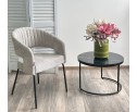 Стул SNUG 3018-03 светло-серый, шенилл / черный каркас, ®DISAUR