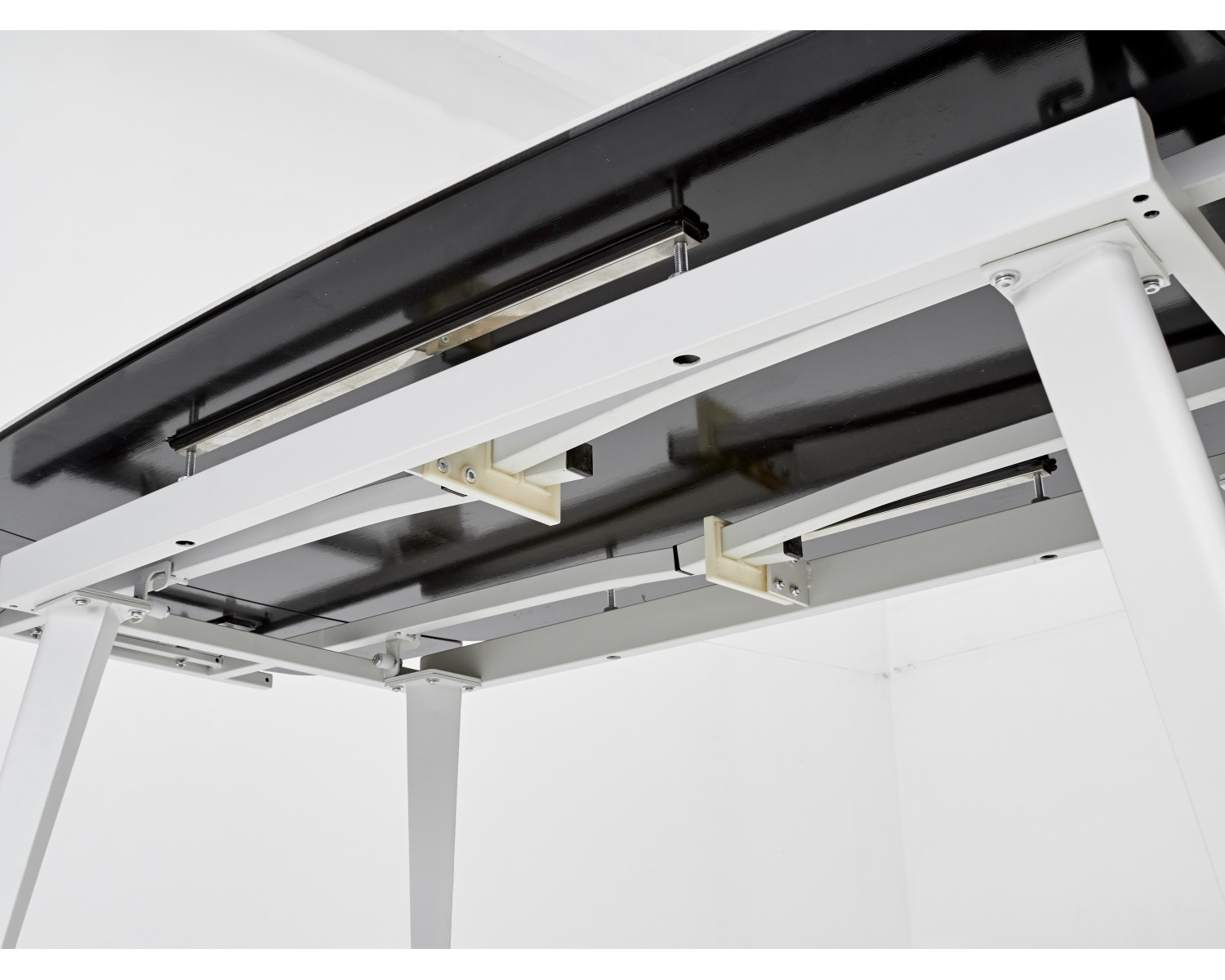 Стол ELIOT 120 HIGH GLOSS STATUARIO Белый мрамор глянцевый, керамика/ белый каркас