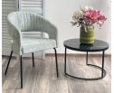 Стул SNUG 3018-04 мятный, шенилл / черный каркас, ®DISAUR