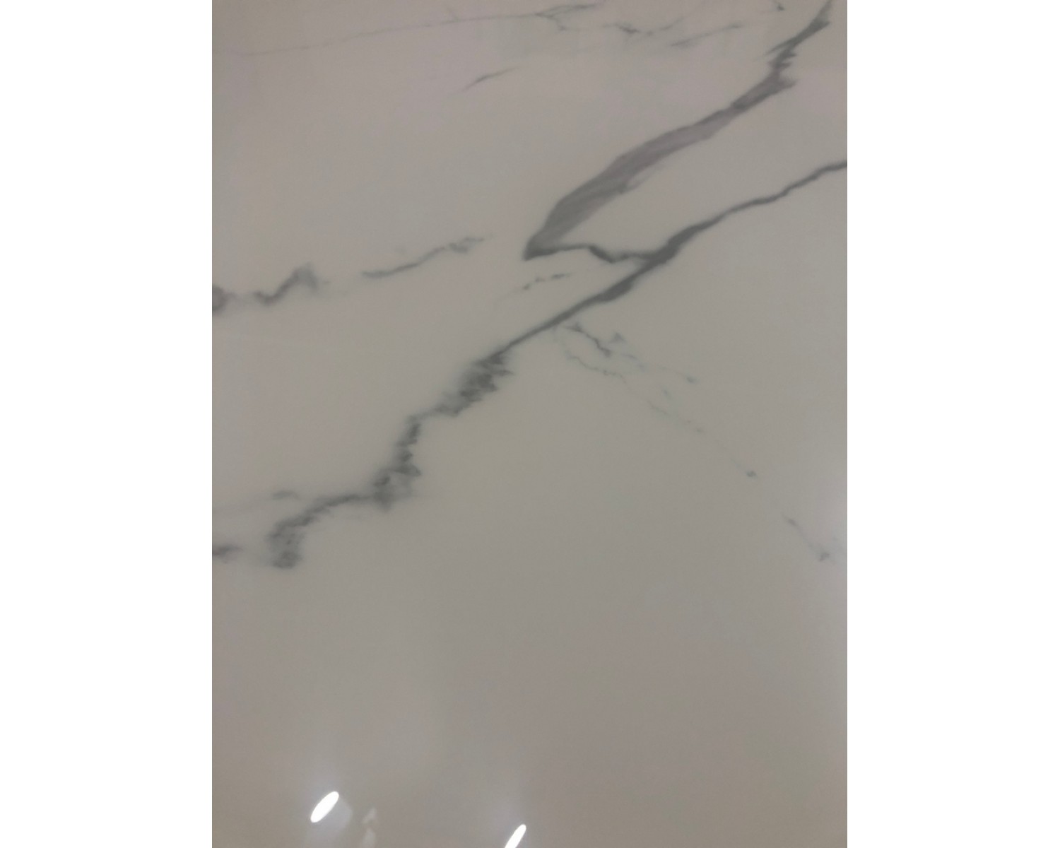 Стол CORNER 120 GLOSS STATUARIO WHITE SOLID CERAMIC / BLACK, ®DISAUR