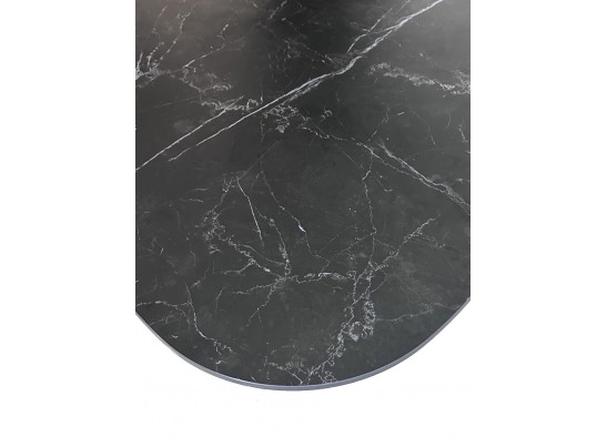 Стол AVOLA 180 MATT BLACK MARBLE SOLID CERAMIC / BLACK 