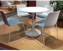 Стол COLUMN T631 WHITE D80 