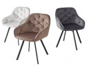 Стул GALE 360 град. поворот. BLUVEL-03 LIGHT GREY, велюр/ черный каркас, 