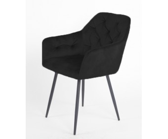 Стул PERU BLUVEL-19 BLACK, велюр