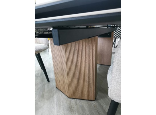 Стол МОЦАРТ 200 AMADEUS POLISHED, керамика / Дуб монтана 