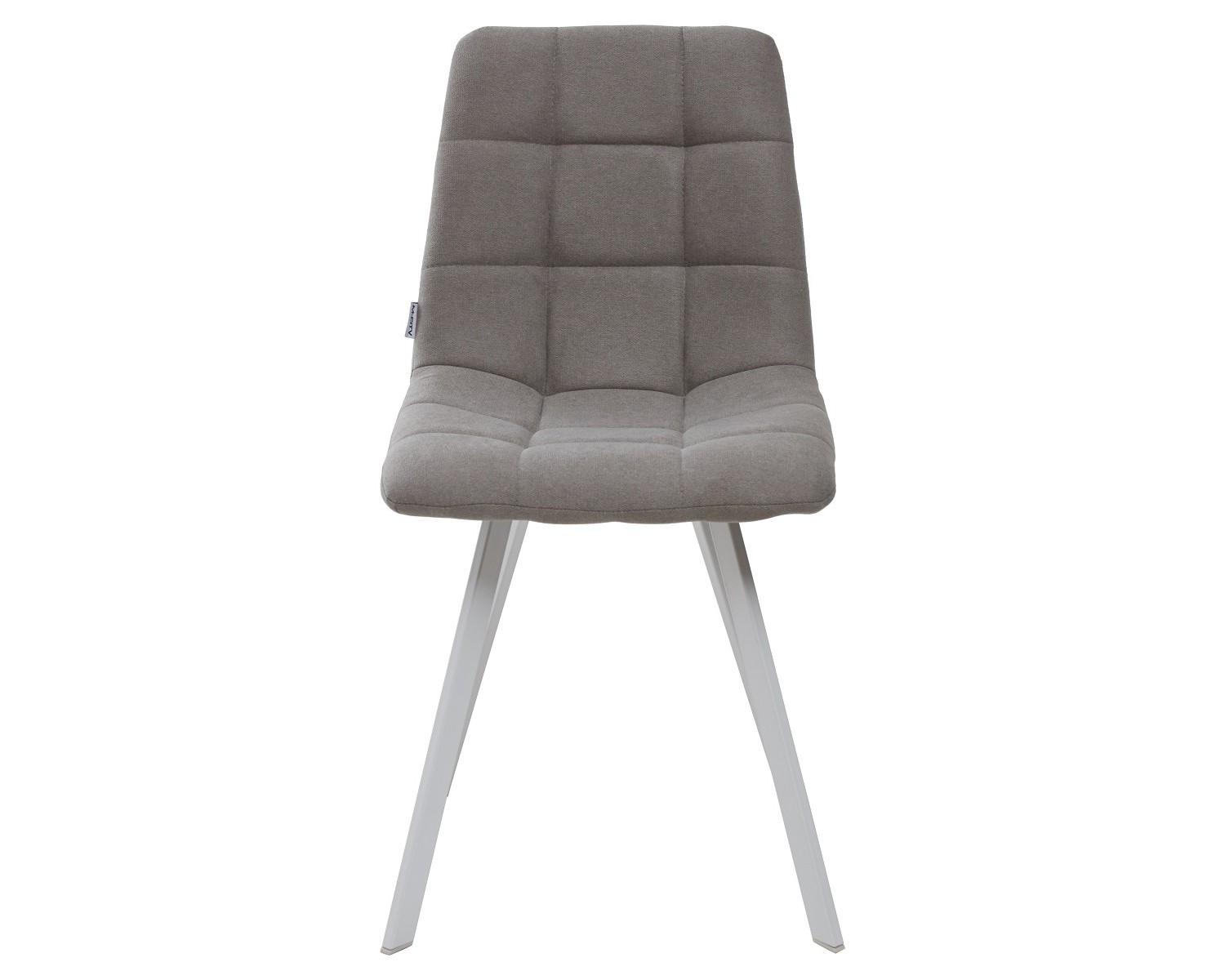 Стул CHILLI SQUARE UF860-08B серый, ткань / белый каркас