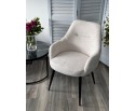 Стул СТАМЕН (STAMEN) ткань DAVIS RETRO BLISS 02 светло-бежевый / черный каркас, ®DISAUR