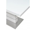 Стол QUADRO 140 WHITE GLASS белый глянец 