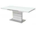 Стол QUADRO 140 WHITE GLASS белый глянец 