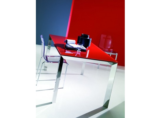 Стол SIRIO (42,38G) 110/150х75хН75 см (G093 LEGS/ M089 FRAME/C152 черн глянц ст)