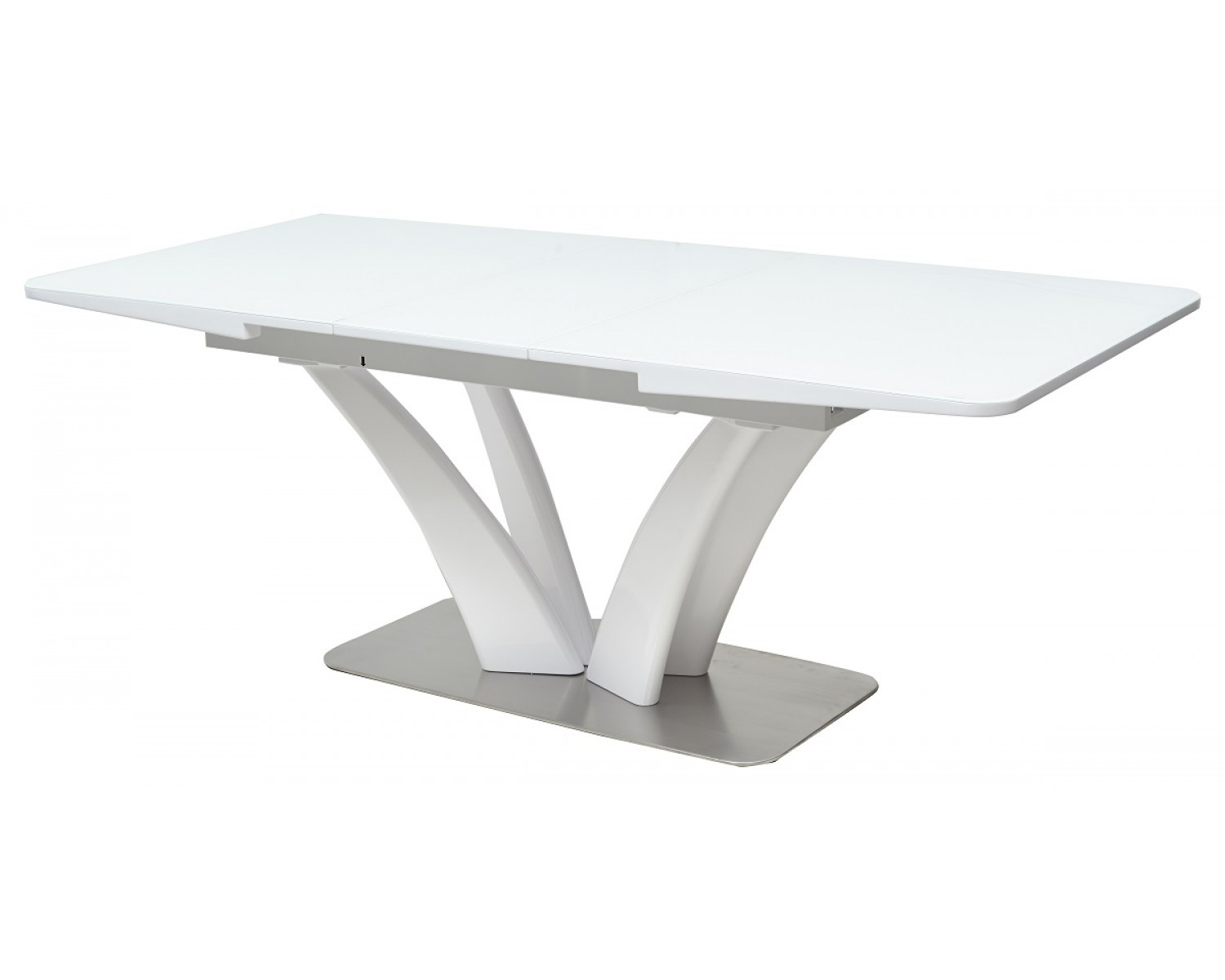 Стол FREYA 160 WHITE GLASS белый глянец
