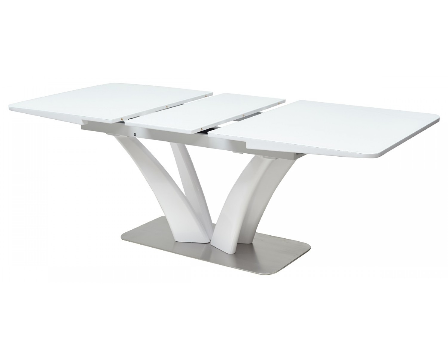 Стол FREYA 160 WHITE GLASS белый глянец