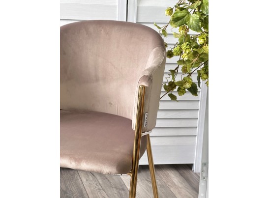 Стул DILL BLUVEL-40 BEIGE, велюр/ золотой каркас 
