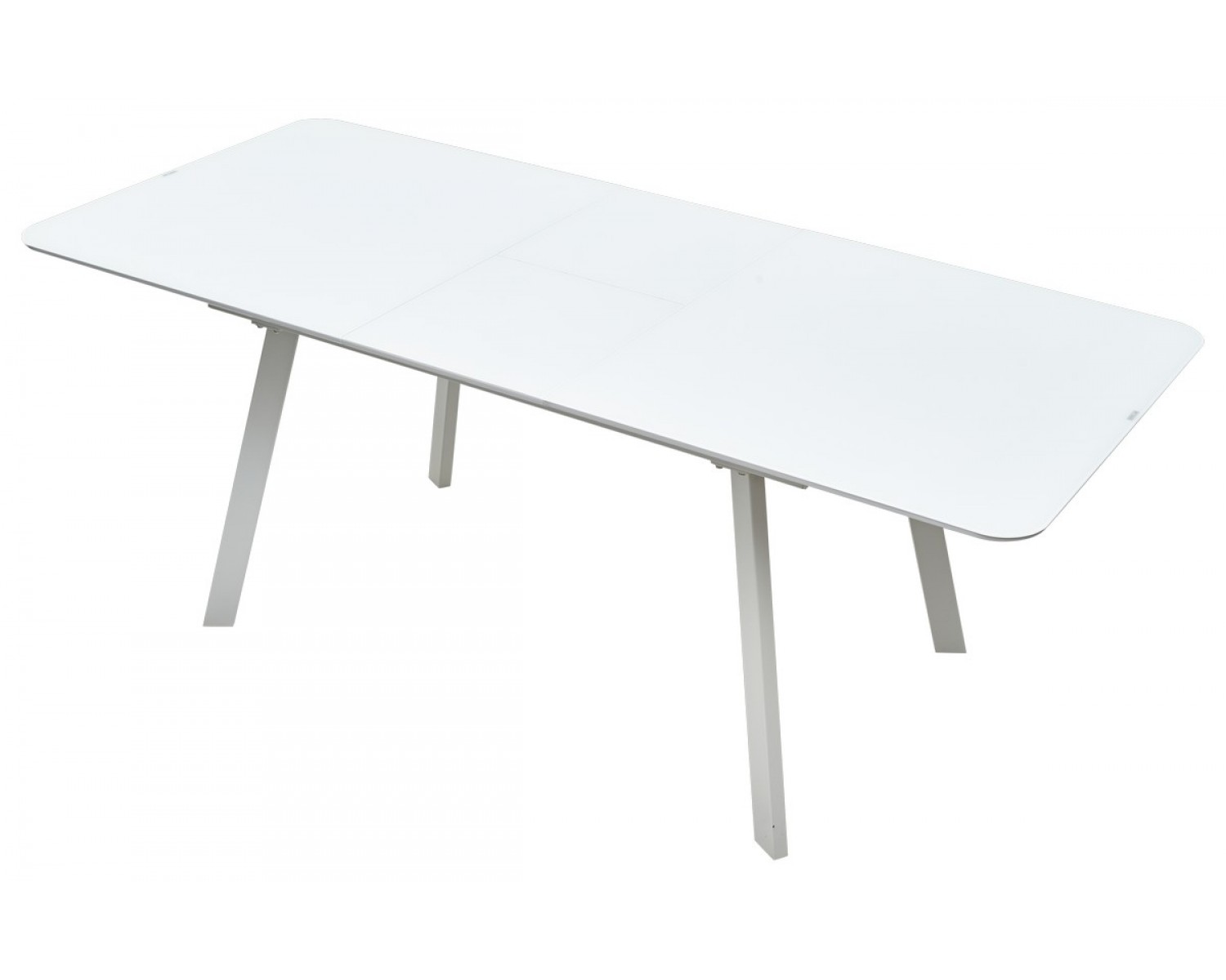 Стол ARUBA 160 WHITE/cупер белое глянцевое стекло