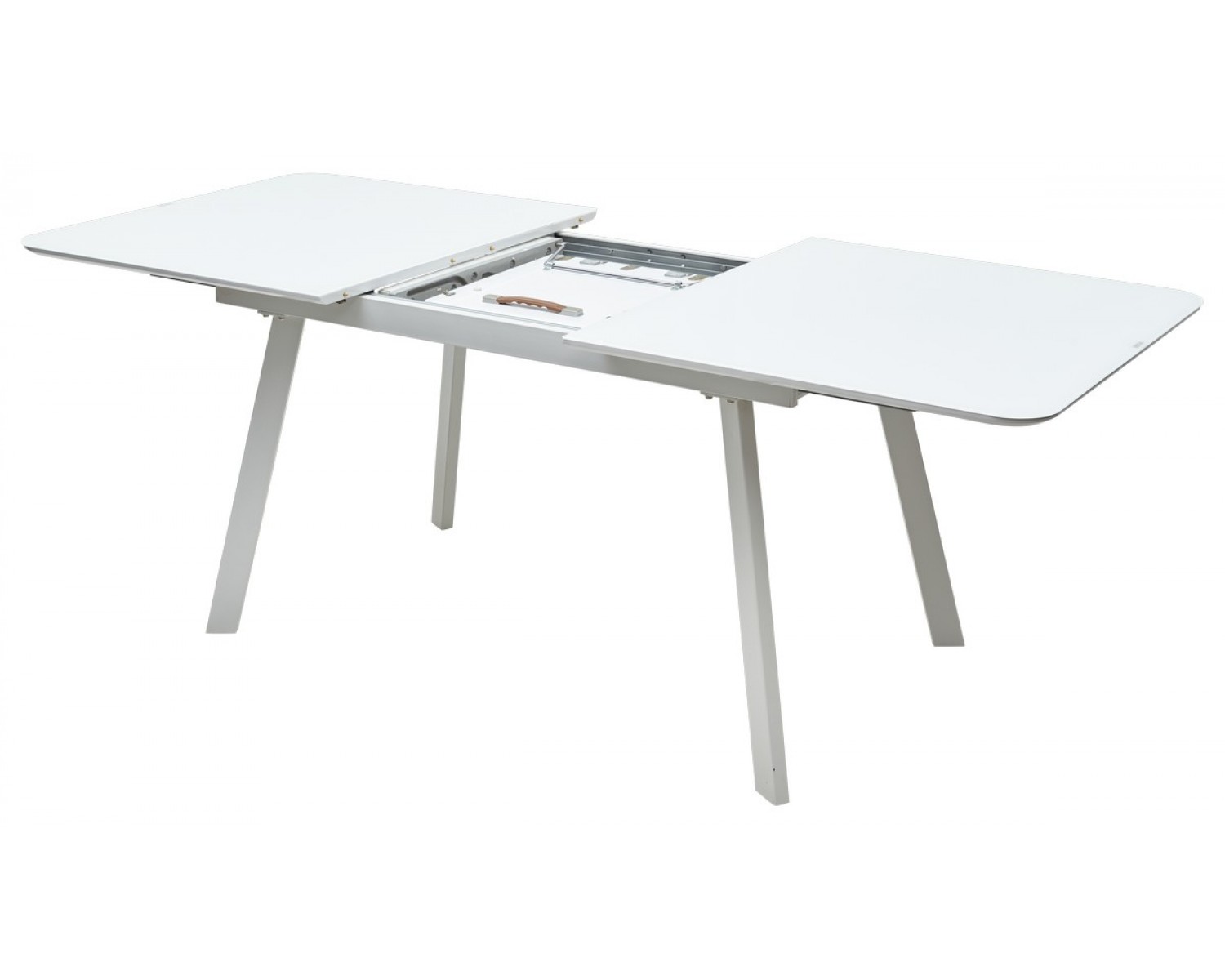 Стол ARUBA 160 WHITE/cупер белое глянцевое стекло