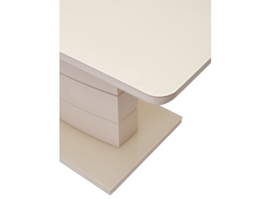 Стол ALTA 120 BEIGE / супер бежевое глянцевое стекло 