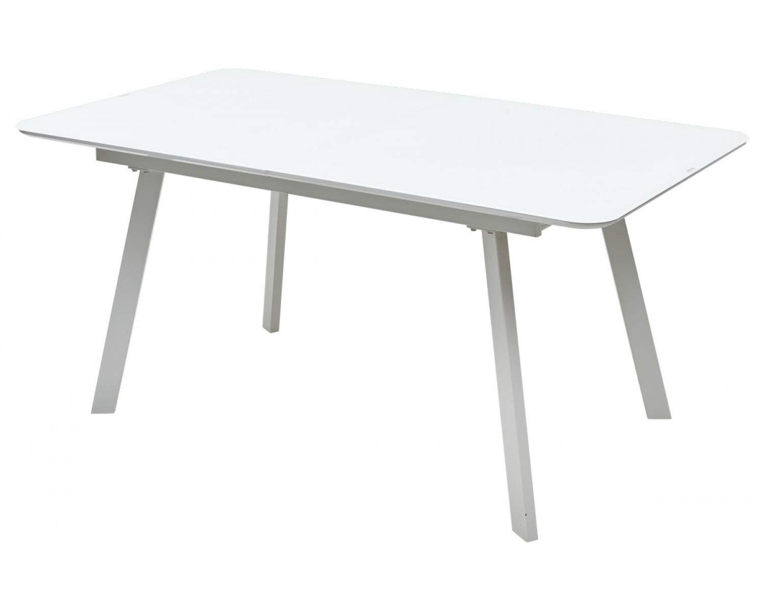 Стол ARUBA 160 WHITE/cупер белое глянцевое стекло