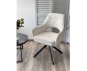 Стул GUARA 180 град. поворот. цвет бежево-белый RAVEN 22 / черный каркас, ®DISAUR