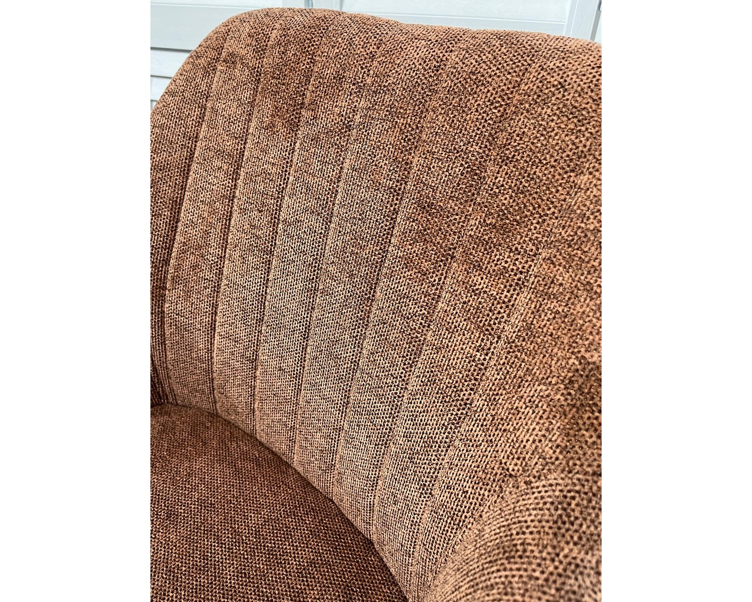 Стул BRANDY WZ2042-08 бронзовый фактурный велюр/ черный каркас