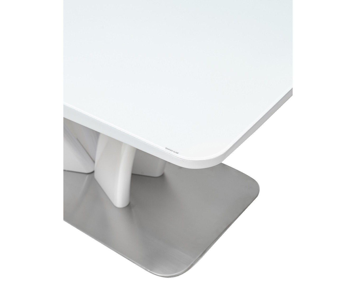 Стол FREYA 160 WHITE GLASS белый глянец