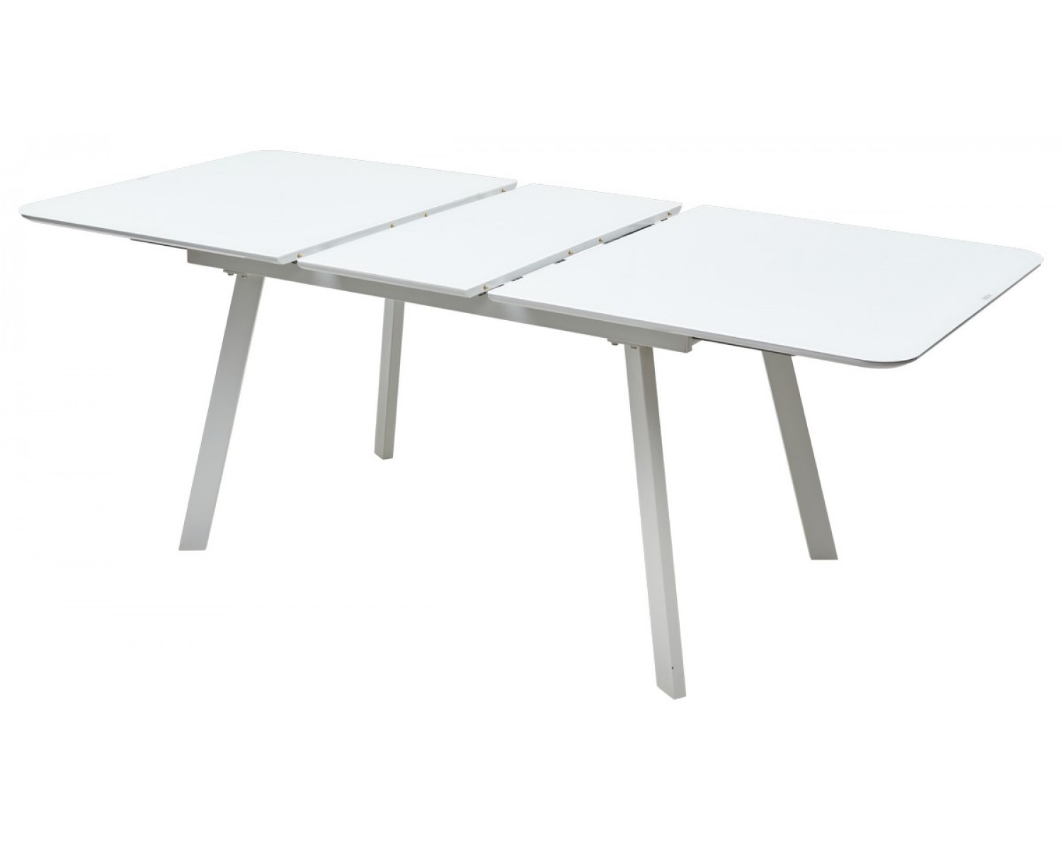 Стол ARUBA 160 WHITE/cупер белое глянцевое стекло